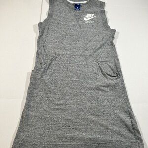 Nike Women's Sportswear Just Do It Swoosh Crew Neck Sleeveless Pullover Dress M